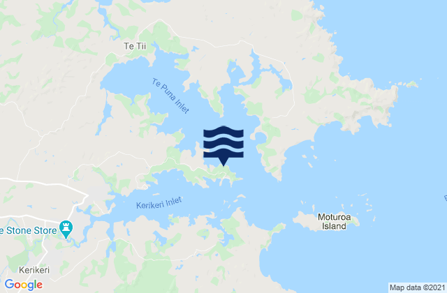Opito Bay, New Zealandの潮見表地図