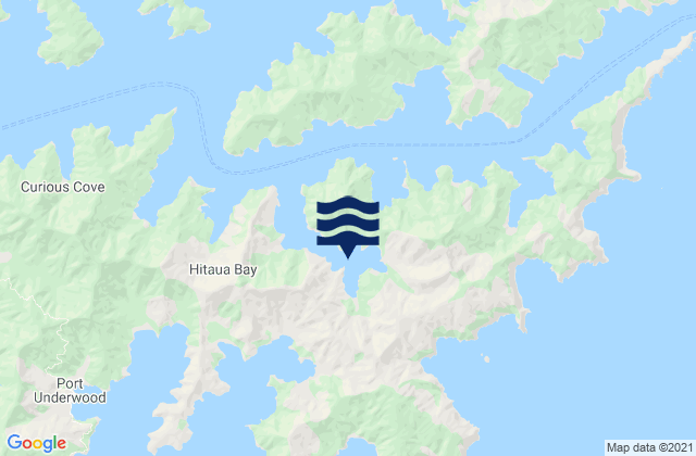 Opua Bay, New Zealandの潮見表地図