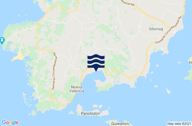 Oracon, Philippinesの潮見表地図