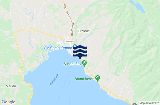 Ormoc City, Philippinesの潮見表地図