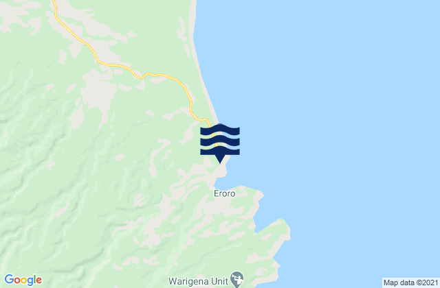 Oro Bay, Papua New Guineaの潮見表地図