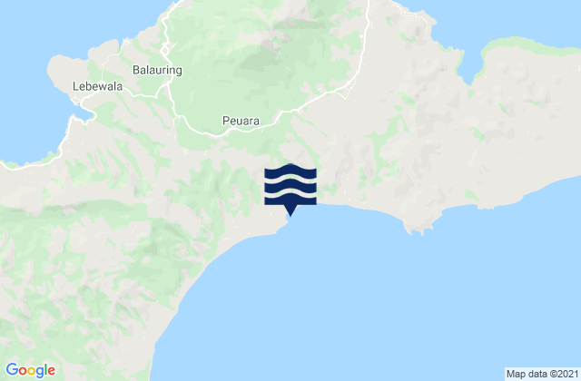 Orolaleng, Indonesiaの潮見表地図