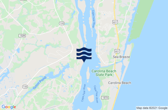 Orton Point, United Statesの潮見表地図