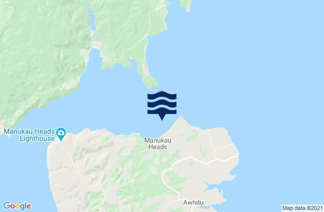 Orua Bay, New Zealandの潮見表地図