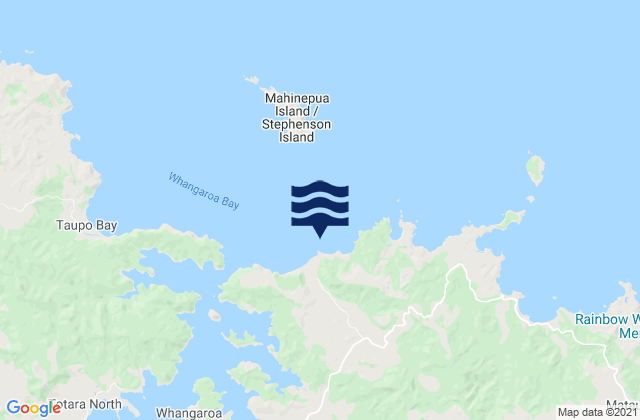 Orua Beach, New Zealandの潮見表地図