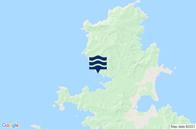 Oruawharo Bay, New Zealandの潮見表地図
