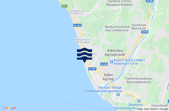 Orël-Izumrud, Russiaの潮見表地図