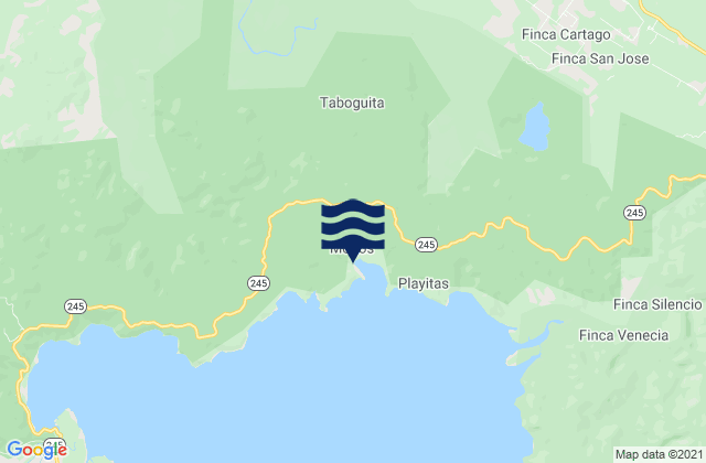 Osa, Costa Ricaの潮見表地図