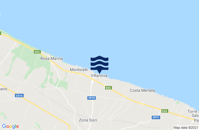 Ostuni, Italyの潮見表地図