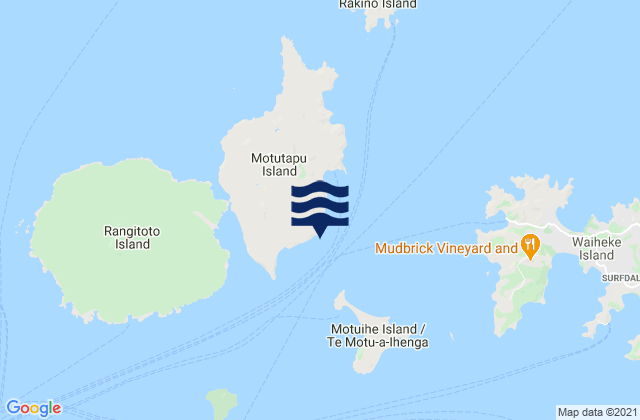 Otahuhu Point, New Zealandの潮見表地図