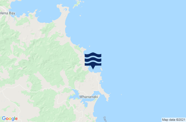 Otamure Bay, New Zealandの潮見表地図