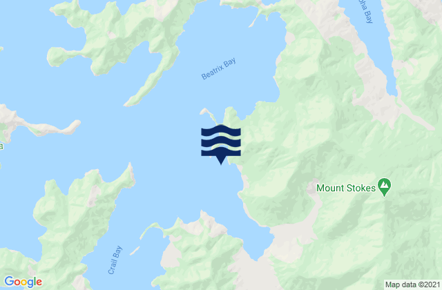 Otatara Bay, New Zealandの潮見表地図