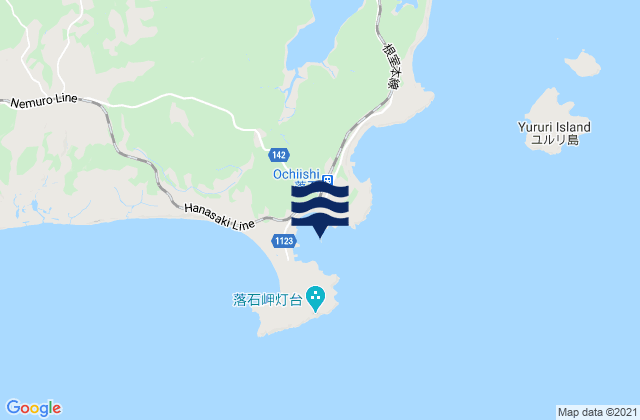Otiisi, Japanの潮見表地図