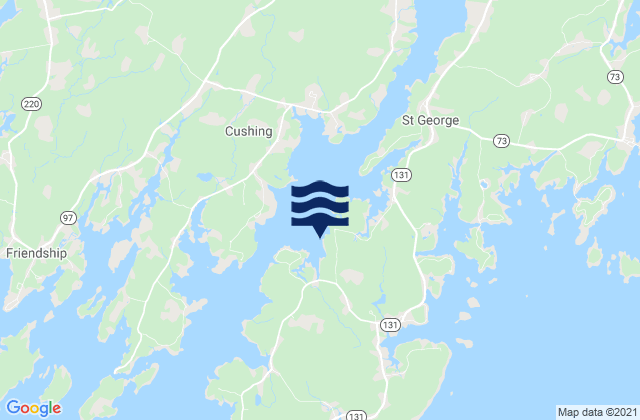 Otis Cove, United Statesの潮見表地図