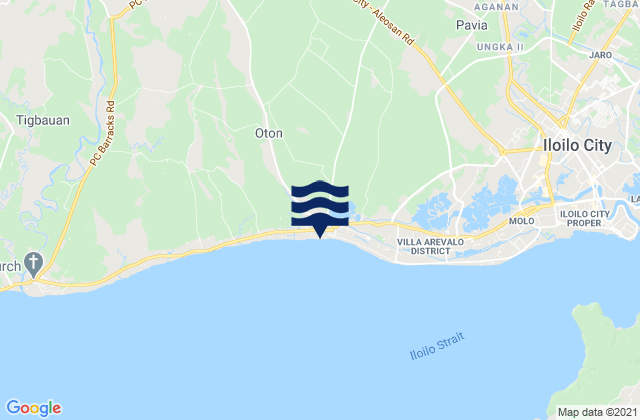 Oton, Philippinesの潮見表地図