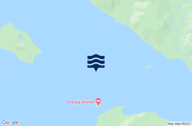 Otstoia Island Light 1 mile north of, United Statesの潮見表地図