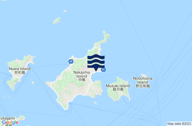 Oura (Sekito Seto), Japanの潮見表地図