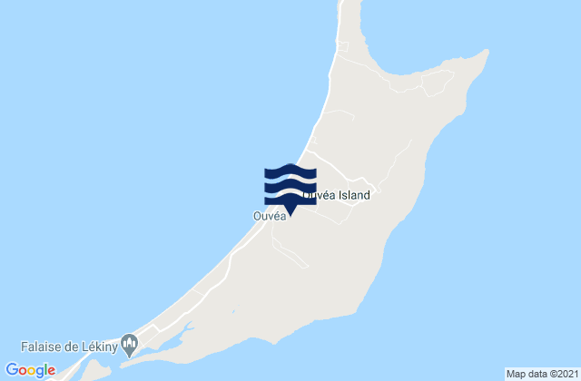 Ouvéa, New Caledoniaの潮見表地図