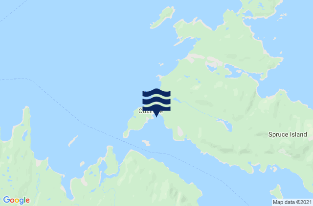 Ouzinkie (Spruce Island), United Statesの潮見表地図