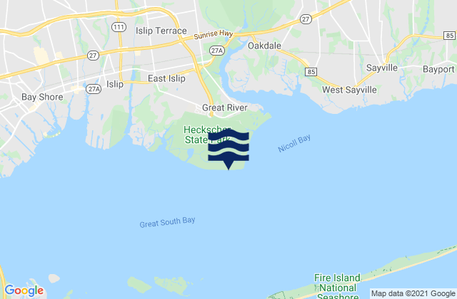 Overlook Beach, United Statesの潮見表地図