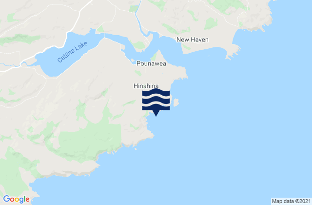 Owaka Area, New Zealandの潮見表地図