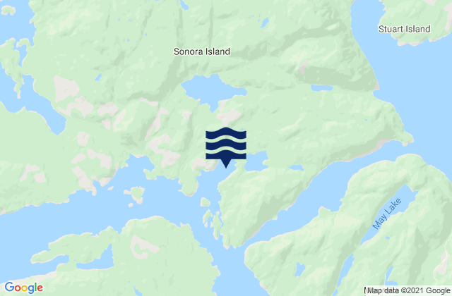 Owen Bay, Canadaの潮見表地図