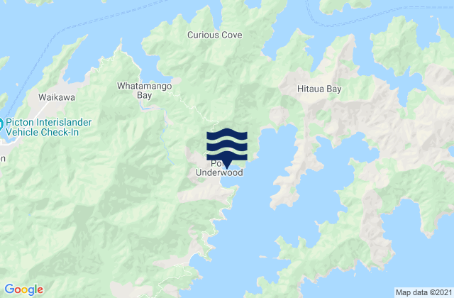 Oyster Bay, New Zealandの潮見表地図