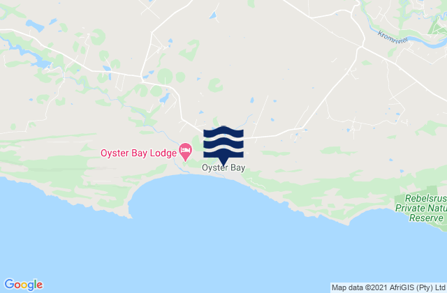 Oyster Bay, South Africaの潮見表地図