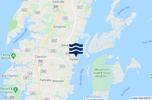Oyster Harbor, United Statesの潮見表地図