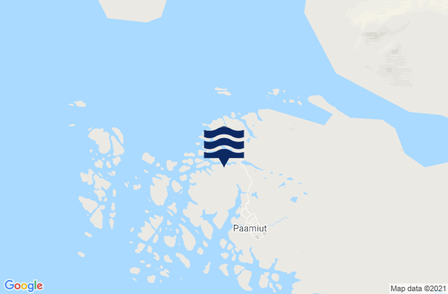 Paamiut, Greenlandの潮見表地図