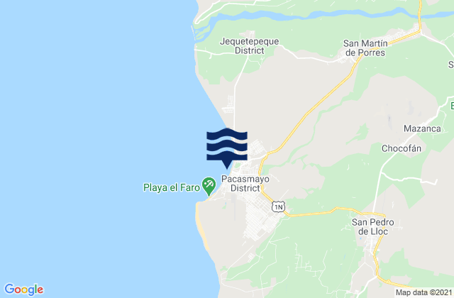 Pacasmayo, Peruの潮見表地図