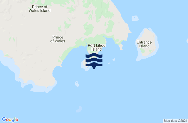 Packe Island, Australiaの潮見表地図