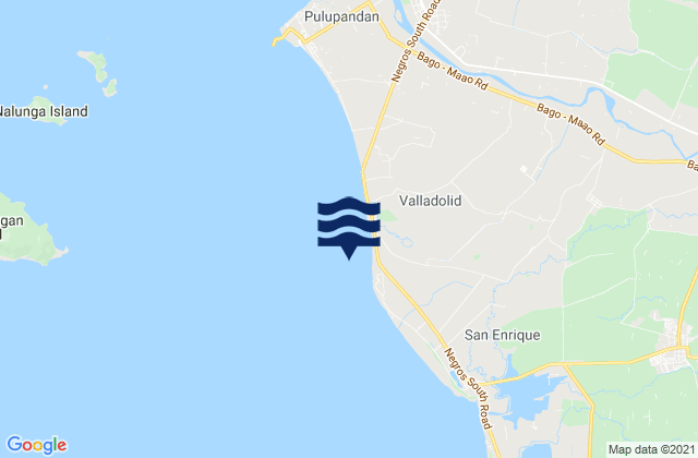 Pacol, Philippinesの潮見表地図