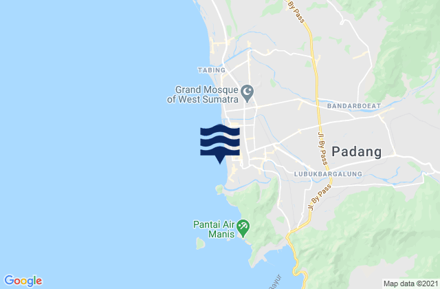 Padang (Telu Bayuk), Indonesiaの潮見表地図