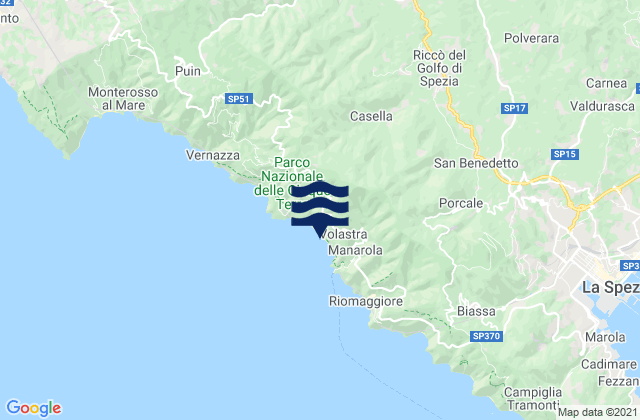 Padivarma, Italyの潮見表地図