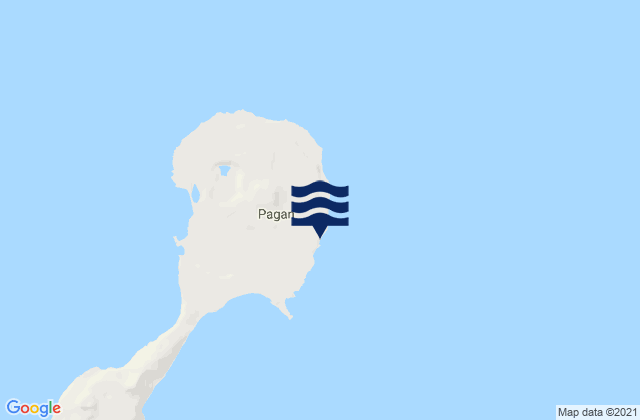 Pagan Island Islands, Northern Mariana Islandsの潮見表地図