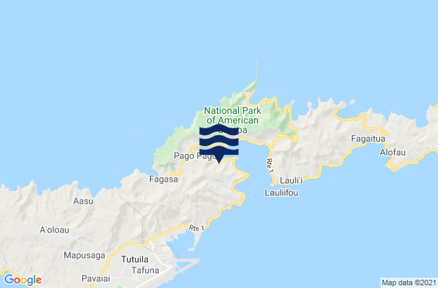 Pago Pago American Samoa, American Samoaの潮見表地図