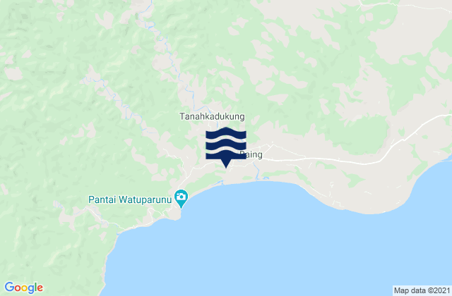 Pahenya, Indonesiaの潮見表地図