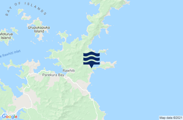 Pahi Bay, New Zealandの潮見表地図