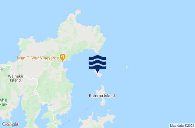 Pakatoa Island, New Zealandの潮見表地図