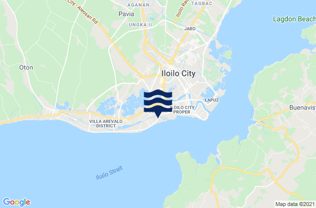 Pakiad, Philippinesの潮見表地図