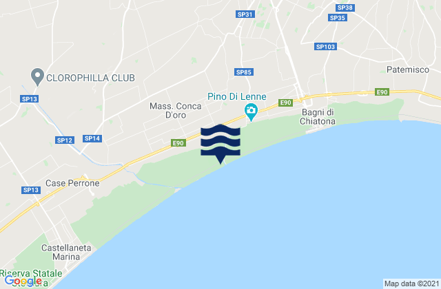 Palagianello, Italyの潮見表地図