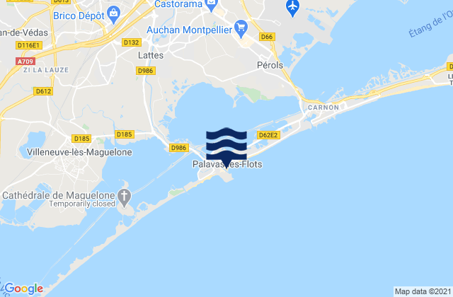 Palavas les Flots, Franceの潮見表地図