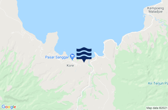 Pali, Indonesiaの潮見表地図