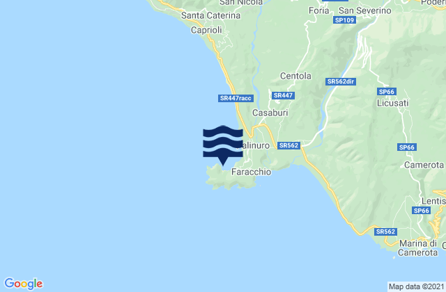 Palinuro Porto, Italyの潮見表地図