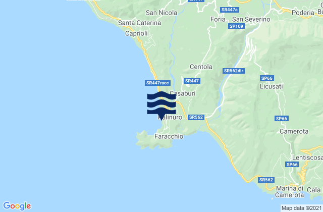 Palinuro, Italyの潮見表地図