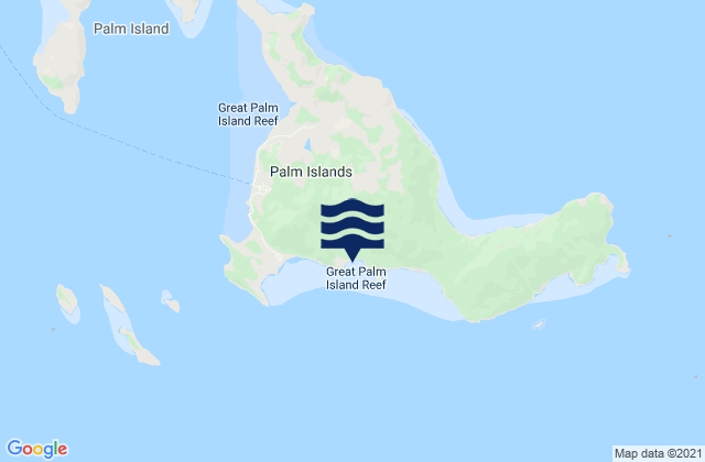 Palm Island, Australiaの潮見表地図