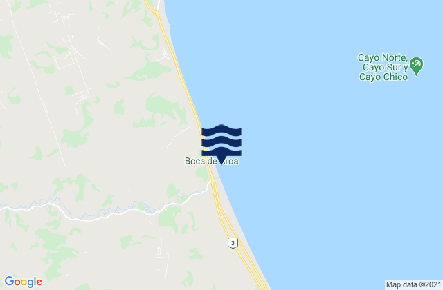 Palma Sola, Venezuelaの潮見表地図