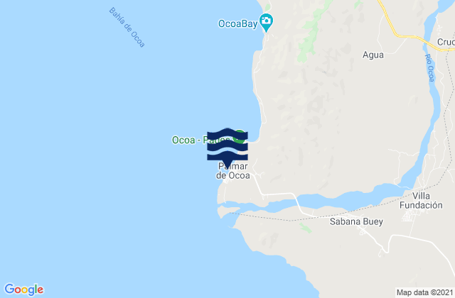 Palmar de Ocoa, Dominican Republicの潮見表地図