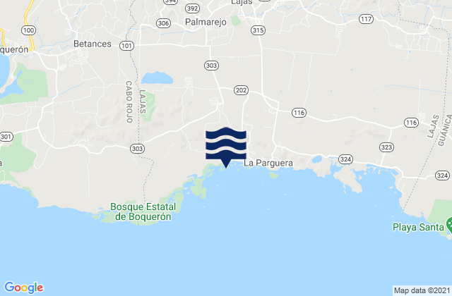 Palmarejo Barrio, Puerto Ricoの潮見表地図